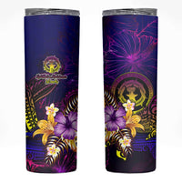 Northern Mariana Islands Skinny Tumbler Whale Hibiscus Polynesian
