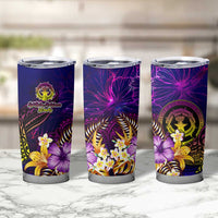 Northern Mariana Islands Tumbler Cup Whale Hibiscus Polynesian