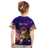 Marshall Islands Kid T Shirt Whale Hibiscus Polynesian