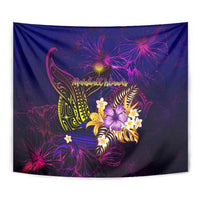 Marshall Islands Tapestry Whale Hibiscus Polynesian