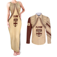 fiji-bula-couples-matching-tank-maxi-dress-and-long-sleeve-button-shirts-tapa-pattern-design
