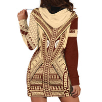 Fiji Bula Hoodie Dress Tapa Pattern Design DT02 - Polynesian Pride