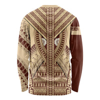 Fiji Bula Long Sleeve Shirt Tapa Pattern Design DT02 - Polynesian Pride