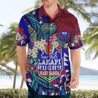 Manu Samoa Rugby 2023 Hawaiian Shirt Humpback Whale Hexagon Tribal Tropical Style DT02 - Polynesian Pride