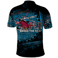 Fiji Rugby Polo Shirt Bring The Heat DT02 - Polynesian Pride