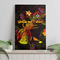 Wallis and Futuna Canvas Wall Art Octopus Plumeria Polynesian Tattoo