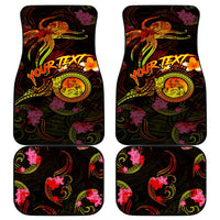 Wallis and Futuna Car Mats Octopus Plumeria Polynesian Tattoo