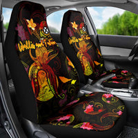 Wallis and Futuna Car Seat Cover Octopus Plumeria Polynesian Tattoo