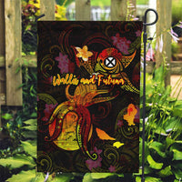 Wallis and Futuna Garden Flag Octopus Plumeria Polynesian Tattoo