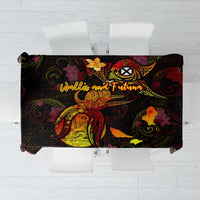 Wallis and Futuna Tablecloth Octopus Plumeria Polynesian Tattoo