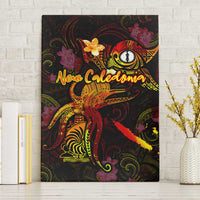 New Caledonia Canvas Wall Art Octopus Plumeria Polynesian Tattoo
