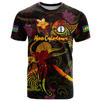 New Caledonia T Shirt Octopus Plumeria Polynesian Tattoo