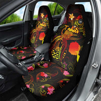 Tahiti French Polynesia Car Seat Cover Octopus Plumeria Polynesian Tattoo