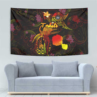 Tahiti French Polynesia Tapestry Octopus Plumeria Polynesian Tattoo