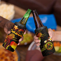 Cook Islands 4 in 1 Can Cooler Tumbler Octopus Plumeria Polynesian Tattoo DT02 - Polynesian Pride