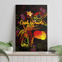 Cook Islands Canvas Wall Art Octopus Plumeria Polynesian Tattoo DT02 - Polynesian Pride