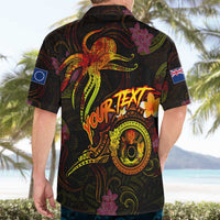 Cook Islands Hawaiian Shirt Octopus Plumeria Polynesian Tattoo DT02 - Polynesian Pride