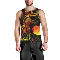 Cook Islands Men Tank Top Octopus Plumeria Polynesian Tattoo DT02 - Polynesian Pride