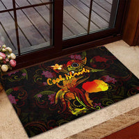 Cook Islands Rubber Doormat Octopus Plumeria Polynesian Tattoo DT02 - Polynesian Pride