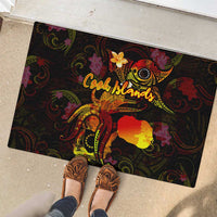 Cook Islands Rubber Doormat Octopus Plumeria Polynesian Tattoo DT02 - Polynesian Pride