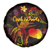 Cook Islands Spare Tire Cover Octopus Plumeria Polynesian Tattoo DT02 - Polynesian Pride