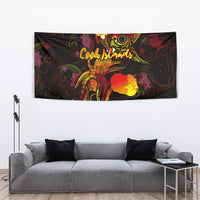 Cook Islands Tapestry Octopus Plumeria Polynesian Tattoo