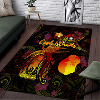 Nauru Area Rug Octopus Plumeria Polynesian Tattoo
