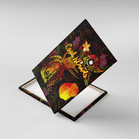 Nauru Canvas Wall Art Octopus Plumeria Polynesian Tattoo