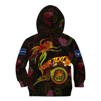 Nauru Kid Hoodie Octopus Plumeria Polynesian Tattoo