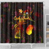 Nauru Shower Curtain Octopus Plumeria Polynesian Tattoo