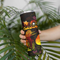 Nauru Skinny Tumbler Octopus Plumeria Polynesian Tattoo