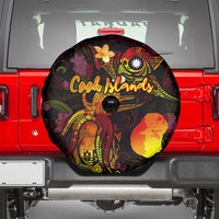 Nauru Spare Tire Cover Octopus Plumeria Polynesian Tattoo