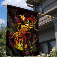Tuvalu Garden Flag Octopus Plumeria Polynesian Tattoo DT02 - Polynesian Pride