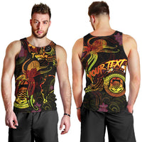 Tuvalu Men Tank Top Octopus Plumeria Polynesian Tattoo DT02 - Polynesian Pride