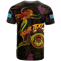 Tuvalu T Shirt Octopus Plumeria Polynesian Tattoo