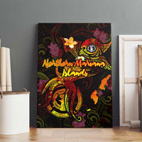 Northern Mariana Islands Canvas Wall Art Octopus Plumeria Polynesian Tattoo