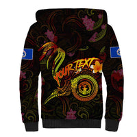 Northern Mariana Islands Sherpa Hoodie Octopus Plumeria Polynesian Tattoo DT02 - Polynesian Pride