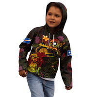 Marshall Islands Kid Hoodie Octopus Plumeria Polynesian Tattoo