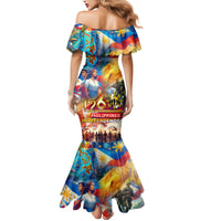 Custom The Philippines 126th Independence Anniversary Mermaid Dress Art Style DT02 - Polynesian Pride