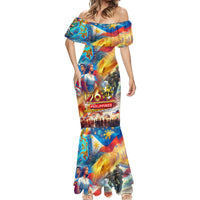 Custom The Philippines 126th Independence Anniversary Mermaid Dress Art Style DT02 - Polynesian Pride