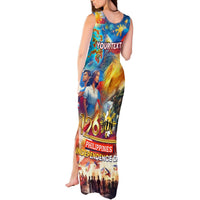 Custom The Philippines 126th Independence Anniversary Tank Maxi Dress Art Style DT02 - Polynesian Pride