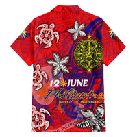 Personalized Philippines 12 June Independence Day Hawaiian Shirt Polynesian Turtle Plumeria DT02 - Polynesian Pride