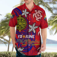 Personalized Philippines 12 June Independence Day Hawaiian Shirt Polynesian Turtle Plumeria DT02 - Polynesian Pride