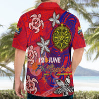 Personalized Philippines 12 June Independence Day Hawaiian Shirt Polynesian Turtle Plumeria DT02 - Polynesian Pride