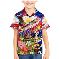 Personalized Philippines Independence Day Family Matching Mermaid Dress and Hawaiian Shirt Polynesia Filipinas Eagle Hibiscus