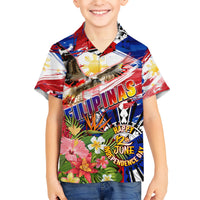 Personalized Philippines Independence Day Hawaiian Shirt Polynesia Filipinas Eagle Hibiscus DT02 - Polynesian Pride