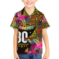 Personalised Vanuatu Independence Day 30 July Hawaiian Shirt Hibiscus Polynesian Pattern DT02 - Polynesian Pride