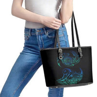 Sea Animal Polynesia Leather Tote Bag Polynesian Pattern DT02 - Polynesian Pride