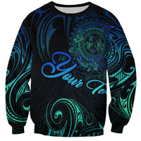 Sea Animal Polynesia Sweatshirt Polynesian Pattern DT02 Unisex Black - Polynesian Pride