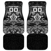 All Black Car Mats New Zealand Rugby Mascot Maori
